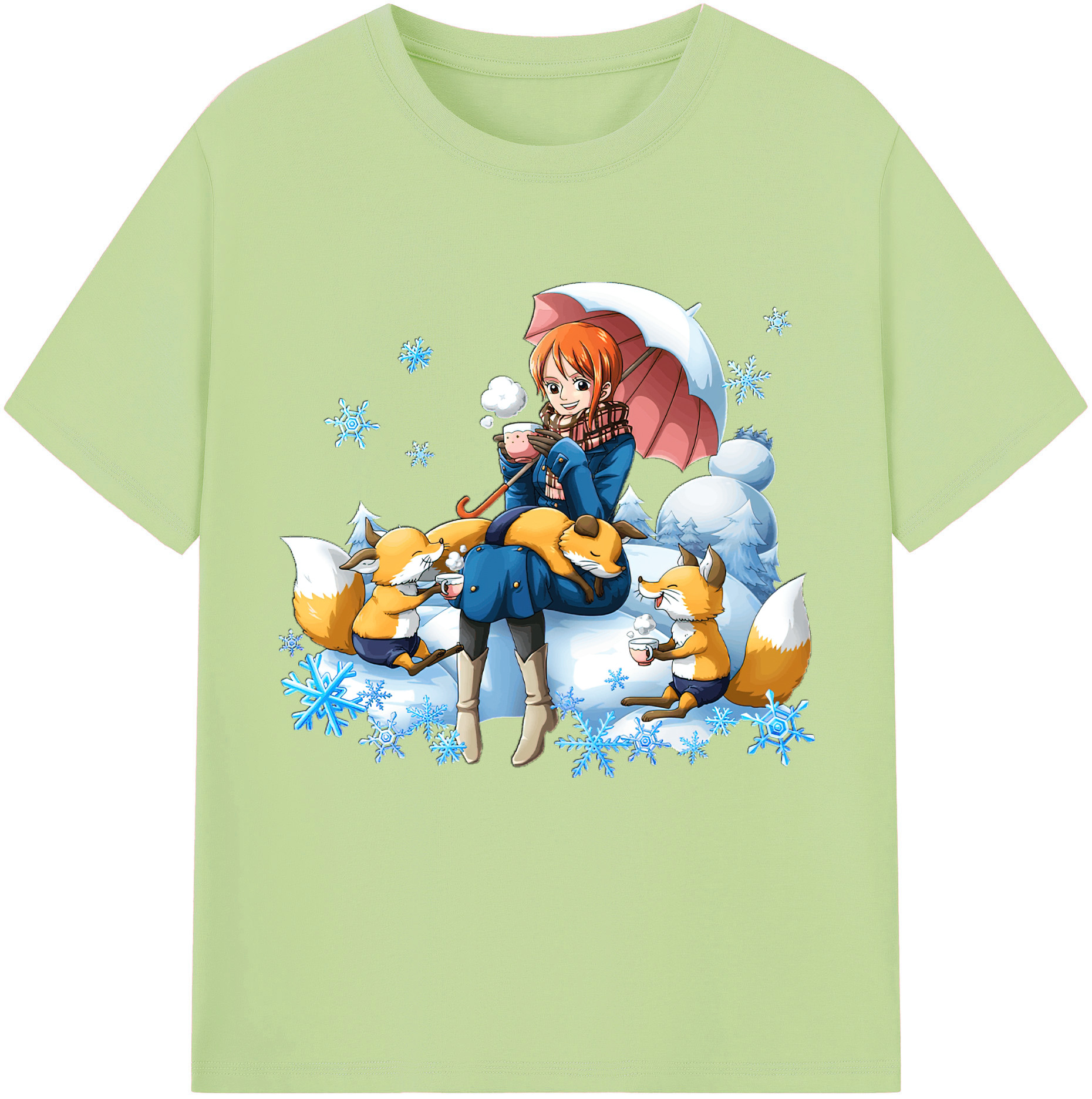 ワンピース ナミ ONE PIECE Nami 綿100％半袖Tシャツ（フロントプリント）